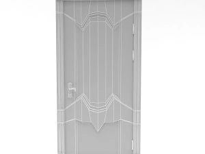 modern interior door set 3D Model