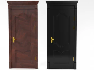 modern interior door set 3D Model