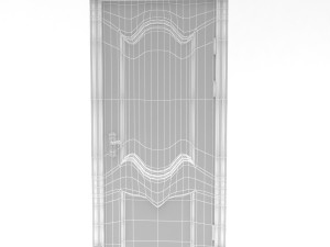modern interior door set 3D 모델