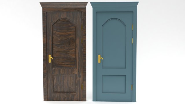 entrance door set Modèle 3D .c4d .max .obj .3ds .fbx .stl .blend 