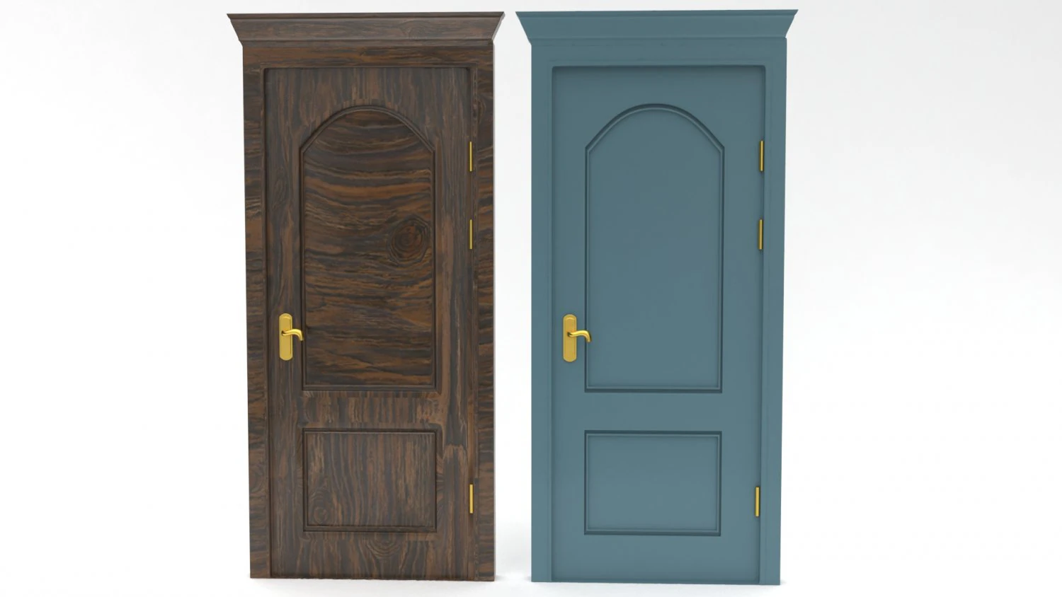entrance door set 3D Model .c4d .max .obj .3ds .fbx .stl .blend 