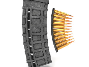 old rifle magzine 3D मॉडल