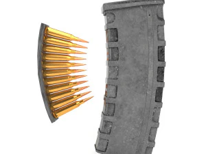old rifle magzine 3D Model