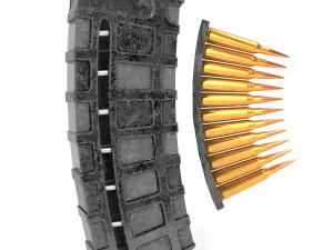old rifle magzine 3D मॉडल