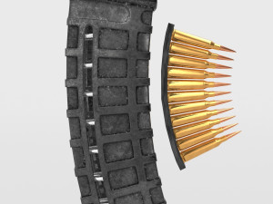 old rifle magzine 3D मॉडल