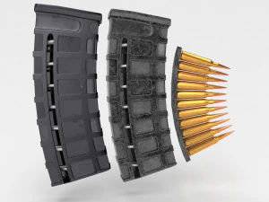 old and new magazine set 3D Model