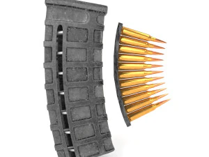 old and new magazine set 3D Model