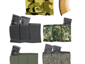 magazine pouches set 3D Model