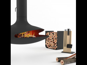gyrofocus fireplace focus 3D Model