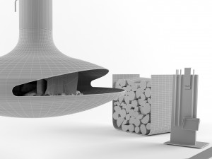 gyrofocus fireplace focus 3D Model