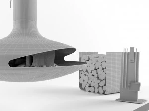 gyrofocus fireplace focus 3D Model
