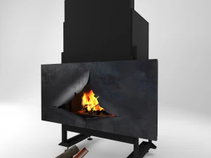 omegafocus fireplace focus 3D Model