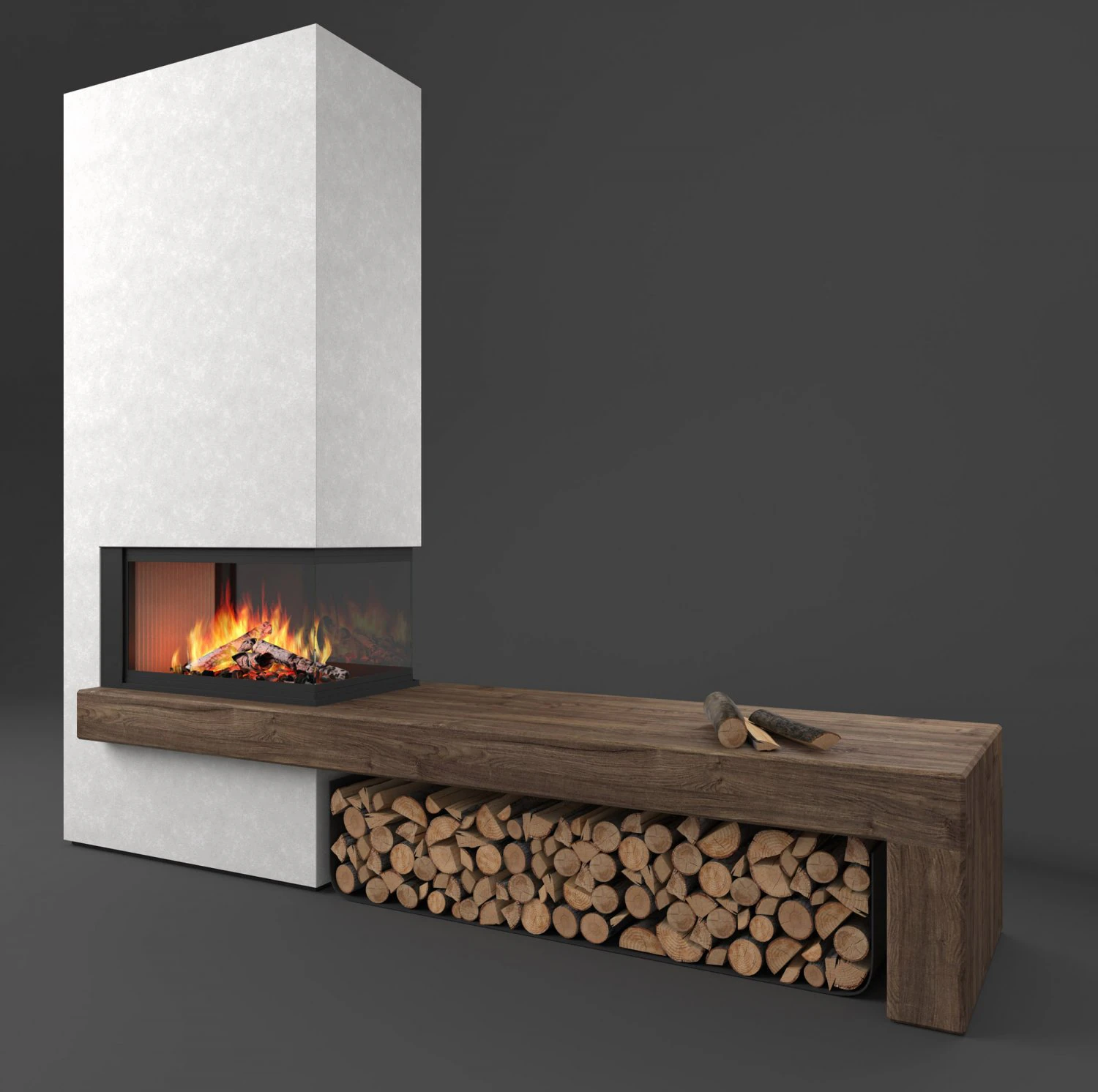 ma 272 sl fireplace piazzetta 3D Model .c4d .max .obj .3ds .fbx .stl .blend 
