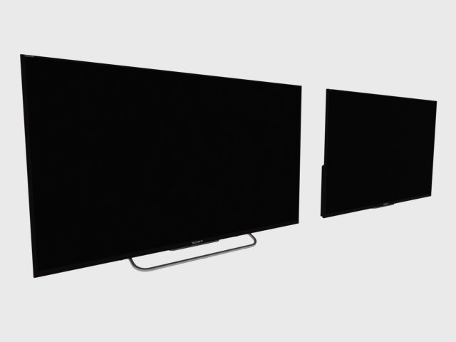 sony w8 led tv 3D Model .c4d .max .obj .3ds .fbx .stl .blend 