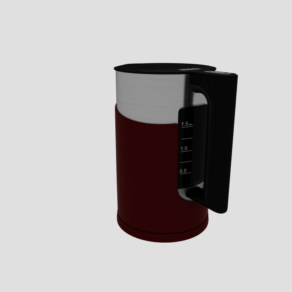 electric kettle 3D Model .c4d .max .obj .3ds .fbx .stl .blend