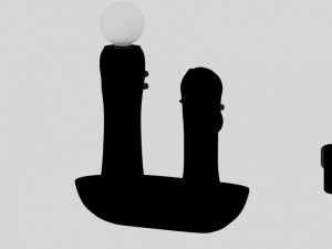 sony playstation vr move twin pack Modelo 3D