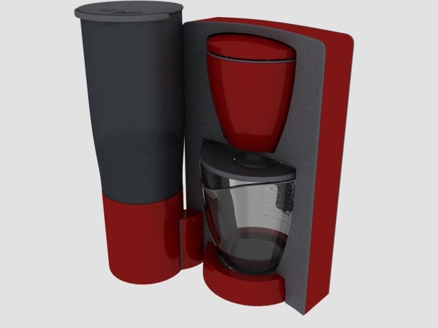 coffee maker bosch Modelo 3D .c4d .max .obj .3ds .fbx .stl .blend 