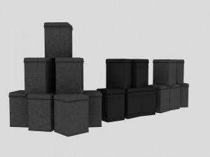 kitchen tea containers 3D Model