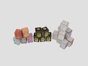 kitchen tea containers 3D Model