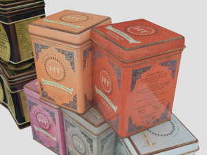kitchen tea containers 3D Model