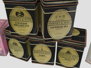 kitchen tea containers 3D Model