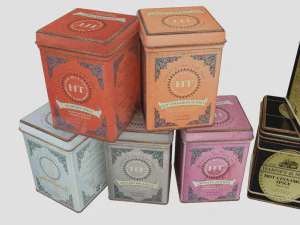 kitchen tea containers 3D Model