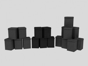 kitchen tea containers 3D Model