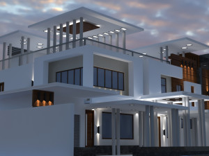 bungalow house 3d model 3D 모델
