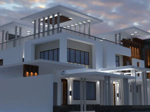 modello 3d della casa bungalow Modello 3D