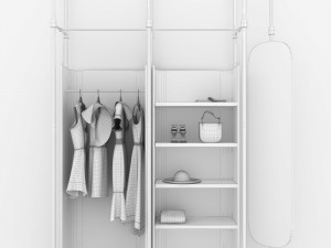clothes store 3D Модель