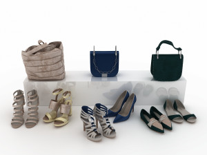 shoes and bags 3D Model
