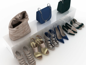 shoes and bags Modello 3D