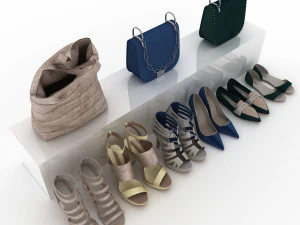 shoes and bags 3D Model
