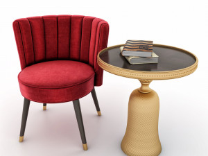table and chair 3D Модель