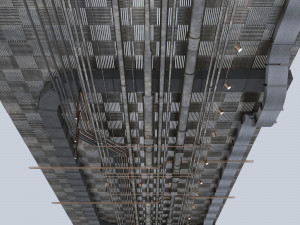 pipes industrial ceiling 3D Модель