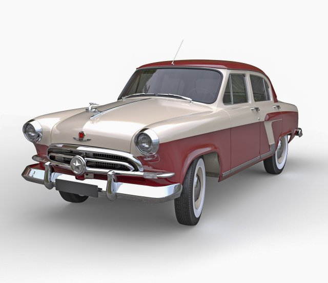 gaz m 21 volga Modello 3D .c4d .max .obj .3ds .fbx .stl .blend 