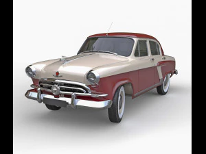 Gaz m 21 volga 3D Model