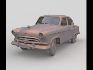 Gaz m 21 volga 3D Model