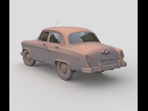 Gaz m 21 volga 3D Model