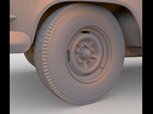 Gaz m 21 volga 3D Model