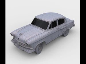 Gaz m 21 volga 3D Model