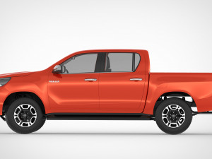 toyota hilux double cab 4wd 2020 3D Модель