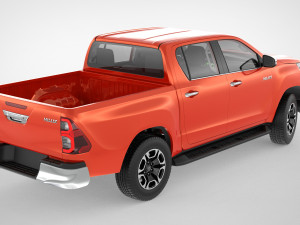 toyota hilux double cab 4wd 2020 3D Модель