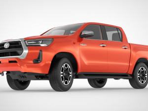 toyota hilux double cab 4wd 2020 3D Модель