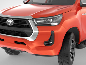 toyota hilux double cab 4wd 2020 3D Модель