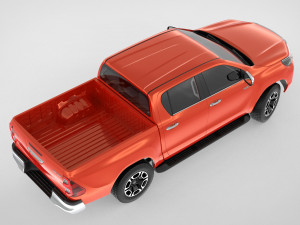 toyota hilux double cab 4wd 2020 3D Модель