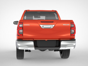 toyota hilux double cab 4wd 2020 3D Модель
