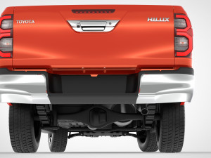 toyota hilux double cab 4wd 2020 3D Модель