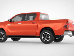 toyota hilux double cab 4wd 2020 3D Модель