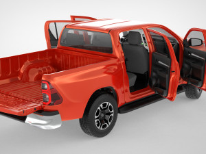 toyota hilux double cab 4wd 2020 3D Модель